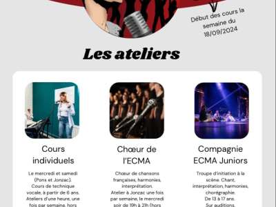© affiche activités Ecma 2024