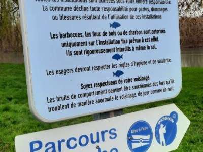 © Panneaux parcours de pêche Salignac