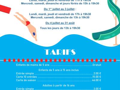 © Horaires ouverture piscine d'Archiac 2026