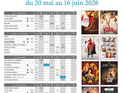 © affiche programme du 20 mai au 16 juin