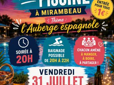 © Soirée à la piscine