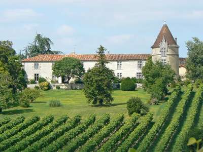 © La Maison de la Vigne et des Saveurs à Archiac Le Trèfle à l'aire de pique-nique de la Belette à Allas-Champagne L'église Saint-Martin de Moings, ses graffiti, commune de Réaux-sur-Trèfle Le logis de Pimbert sur son coteau viticole à Arthenac Le logis de Pimbert et sa tour ronde L'église de St-Eugène sur son coteau viticole du Vignoble du Cognac La table de lecture du paysage de la Petite Champagne et de la vallée du Né à St-Eugène La boutique de produits du terroir de la Maison de la Vigne et des Saveurs à Archiac La scénographie de la Maison de la Vigne et des Saveurs sur le Vignoble du Cognac Le mur des teintes pineau et cognac à la Maison de la Vigne et des Saveurs à Archiac