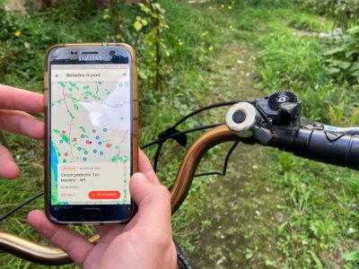 GPS Loopi en utilisation balades à pied