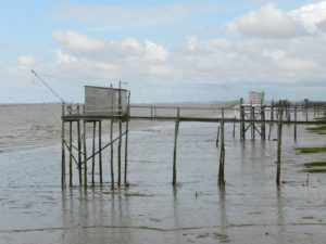 Carrelet sur l'estuaire à Vitrezay