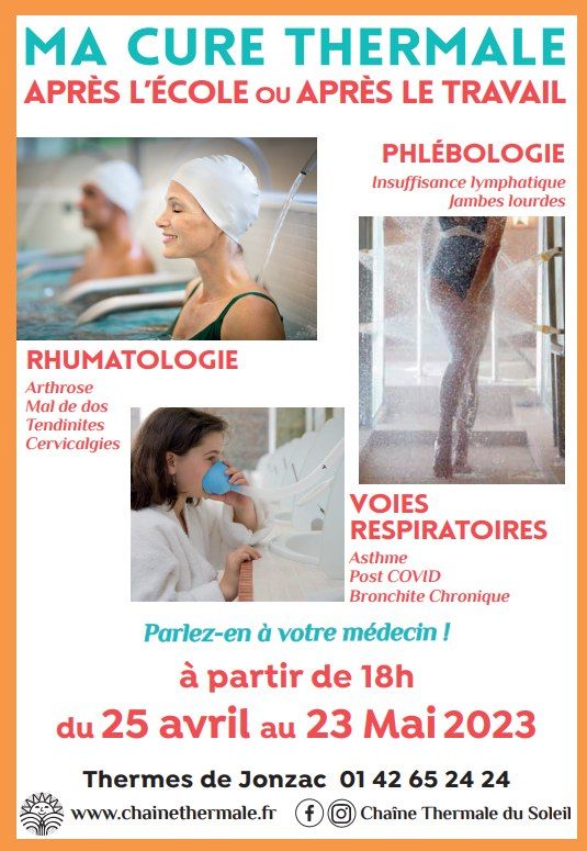 cure pour les actifs à Jonzac - affiche informative