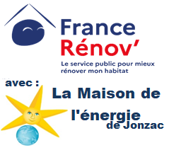 Agence France Rénov de Jonzac avec la Maison de l'énergie - Logo