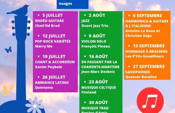 Affiche Instants musicaux de jonzac 2023