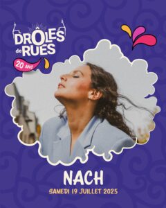 illustration de la chanteuse Nach pour DDR 2025