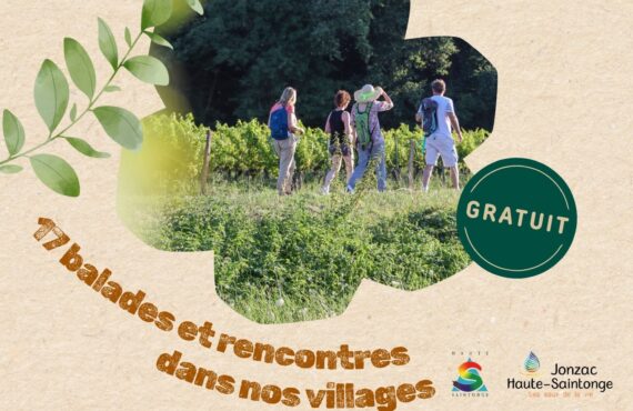 affiche programme des balades Bienvenue Chez Nous en Haute Saintonge 2025