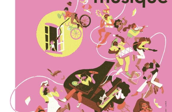 affiche fête de la musique 2025 à Jonzac haute saintonge