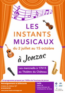 Affiche 2025 instants musicaux de jonzac