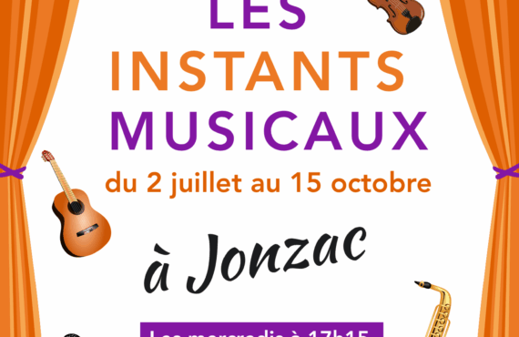 Affiche 2025 instants musicaux de jonzac