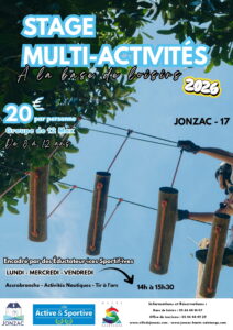 STAGE MULTIIACTIVITÉ base loisirs jonzac