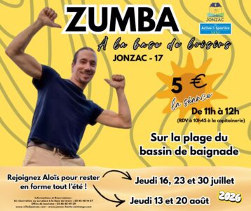 ZUMBA base de loisirs de jonzac 2026
