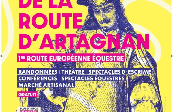 affiche fête inaugurale route d'artagnan à Trizay 2025