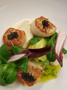 Plat menu de fêtes à l'Auberge de Cercoux @C. Dindin