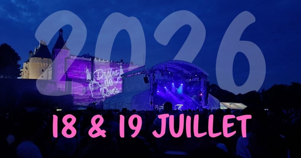 annonce dates 2026 pou r le festival Drôles de rues à Jonzac - visuel