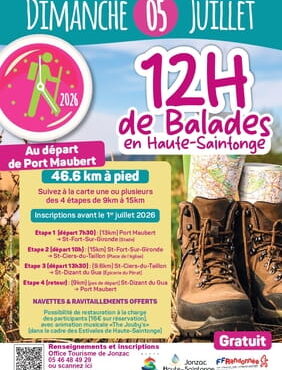affiche 12h de balades en haute-saintonge